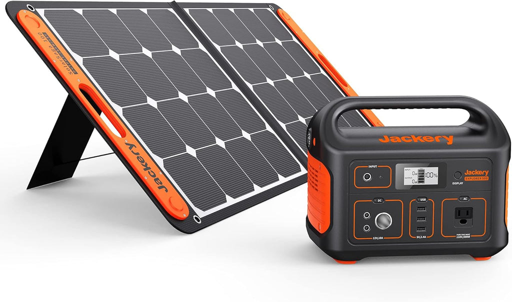 518Wh Solar Generator with Solar Saga 100 H11928