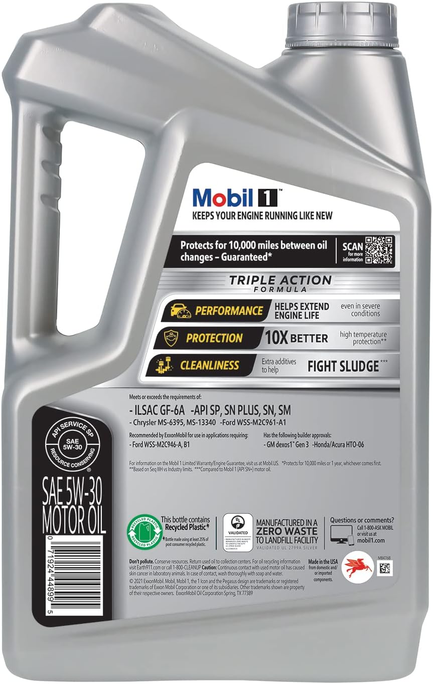 5W-30 Full Synthetic Motor Oil 5 Quart (Pack of 2) A2715