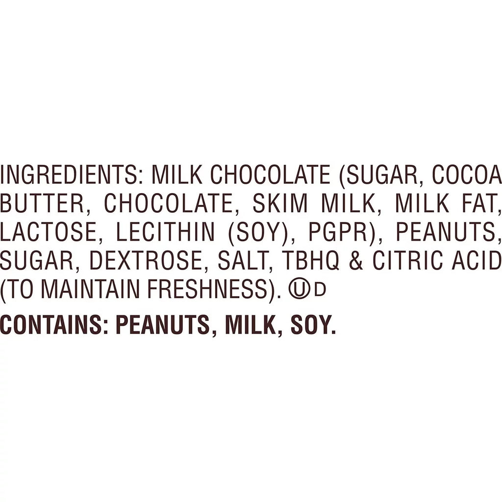 Milk Chocolate Peanut Butter Snack Size Cups Candy (36.3 Ounce) P752
