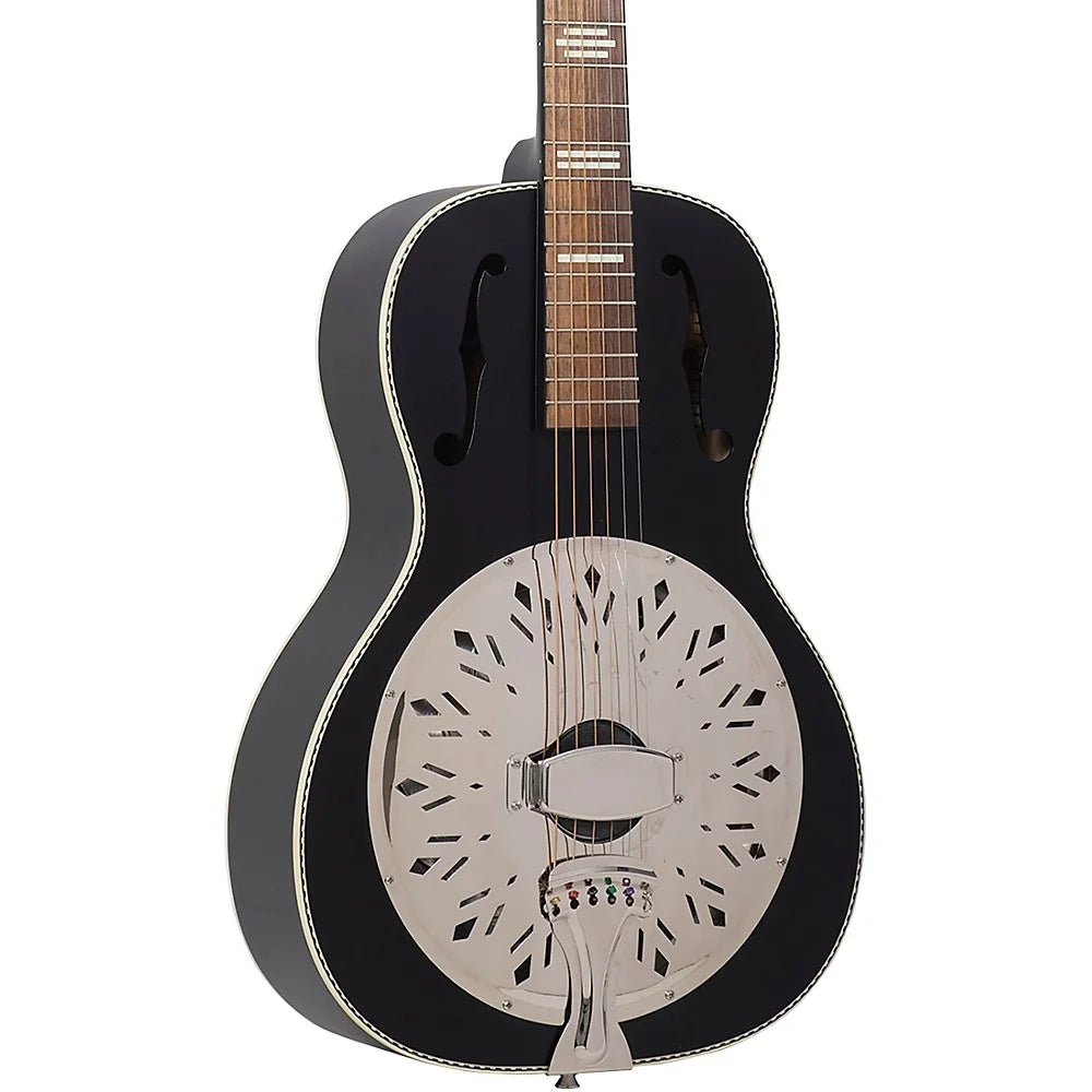Satin Black Resonator Guitar S823