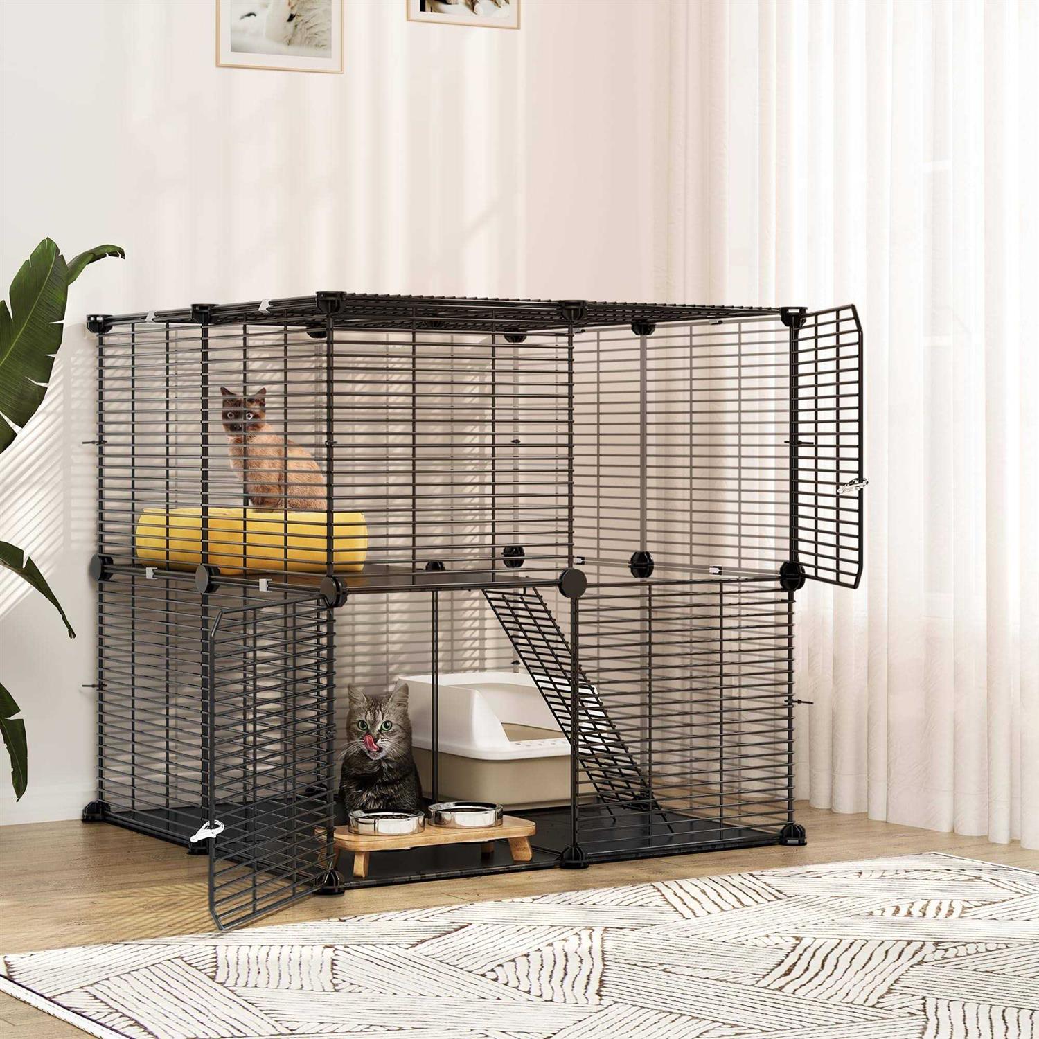 2 Tier Metal Cat Cage N9839