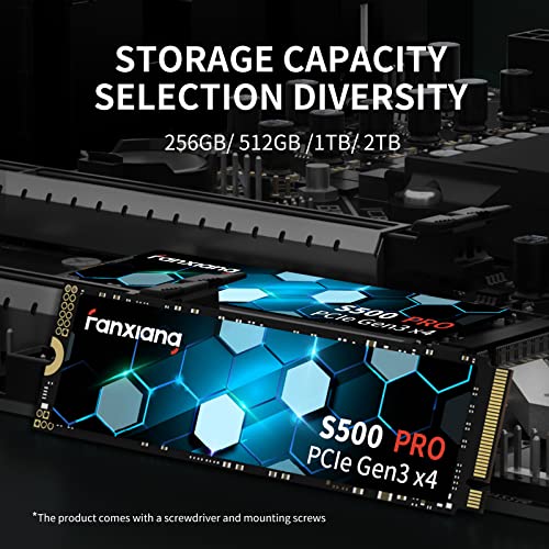 1TB NVMe M.2 PCIe Gen3x4 2280 Internal Solid State Drive S398