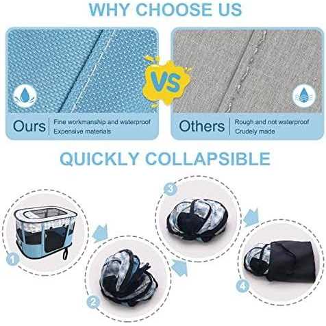 Portable Foldable Pet Playpen P7874
