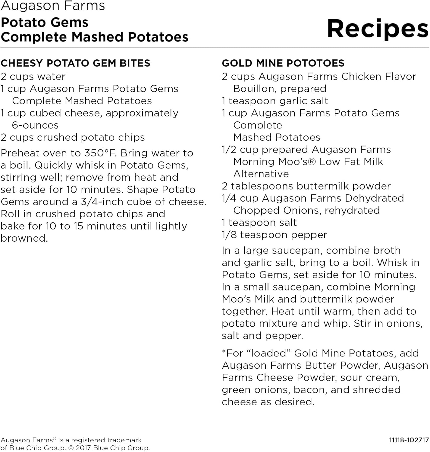 3 lbs Mashed Potatoes No. 10 Can E3080