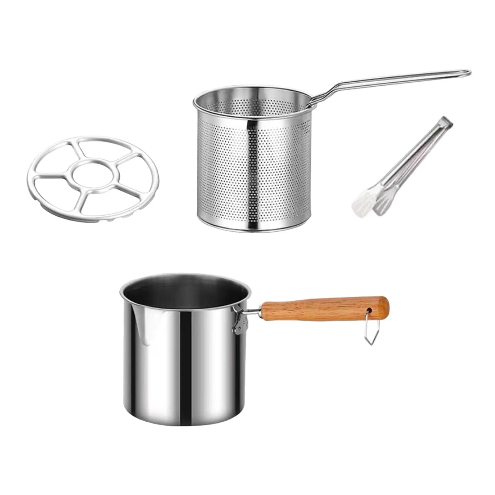 Deep Frying Pot with Strainer Basket with Handle M871