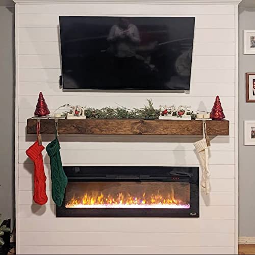 Rustic Real Wood Floating Mantle Shelf X25031