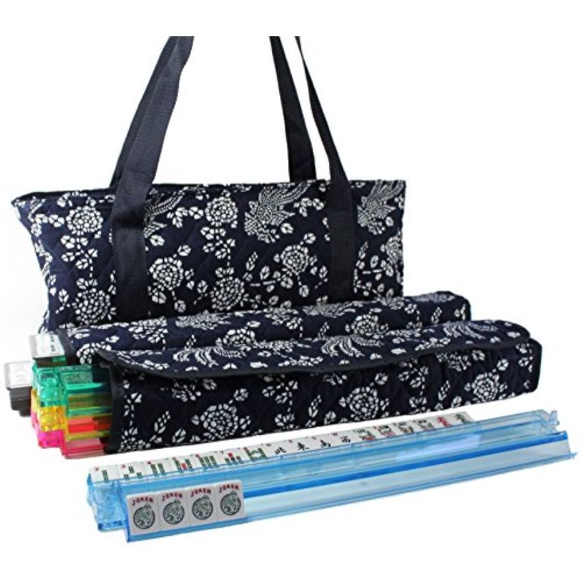 Blue Phoenix 166 Tiles American Mahjong Set with Soft Bag Y69890