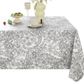 Blue 60x120 Inch Waterproof PVC Tablecloth with Flannel Backing I5377