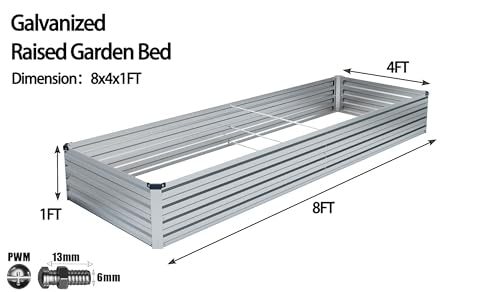 Galvanized Raised Garden Bed C58277