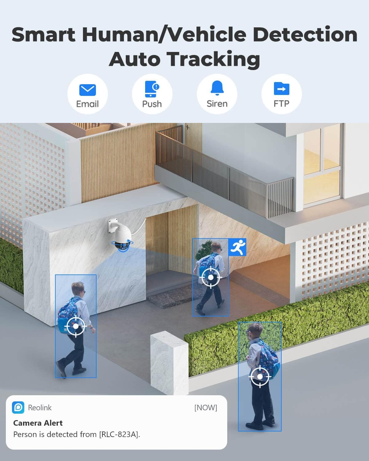 4K PTZ Outdoor Camera with 5X Optical Zoom Auto Tracking C189178