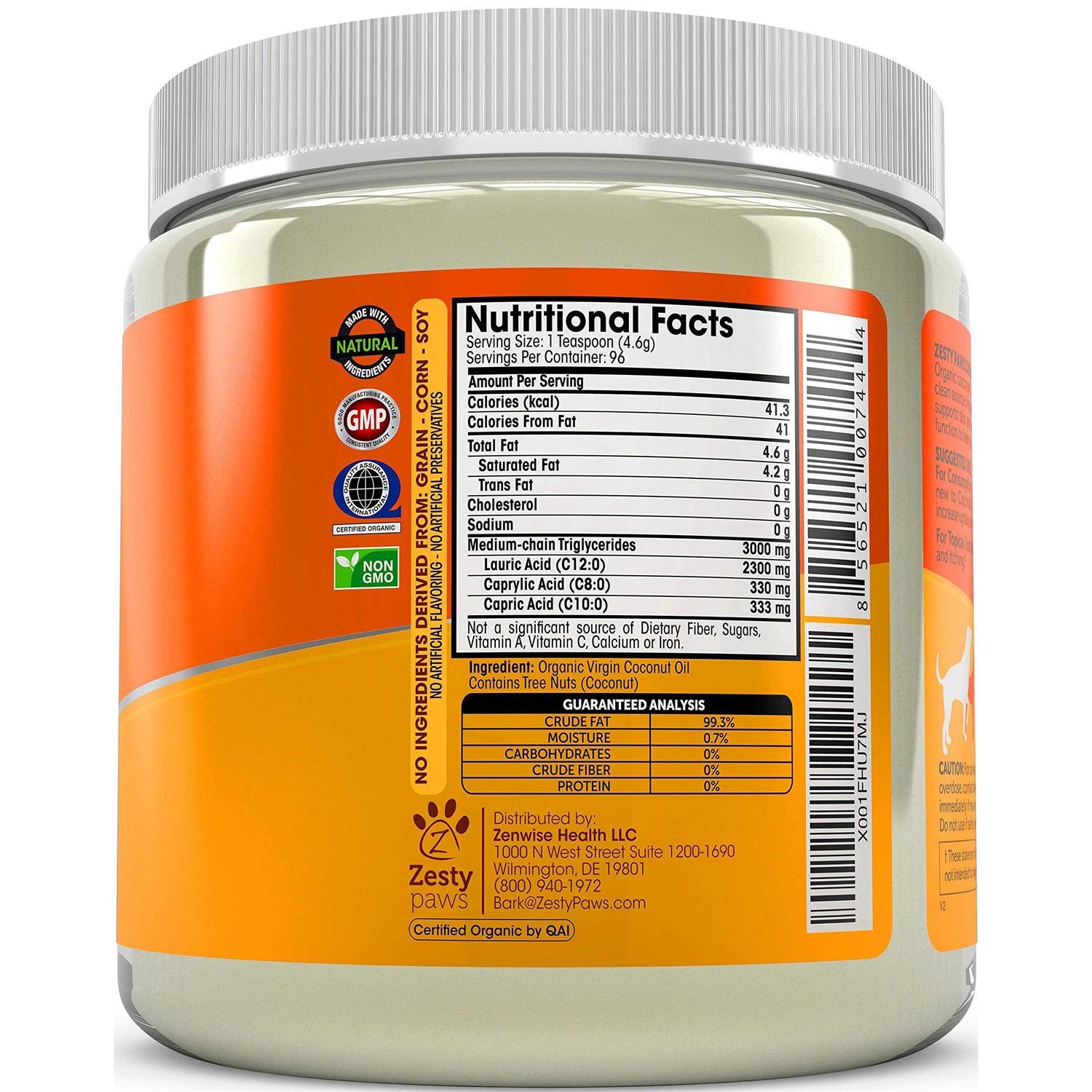 Organic Coconut Oil for Dogs J68060