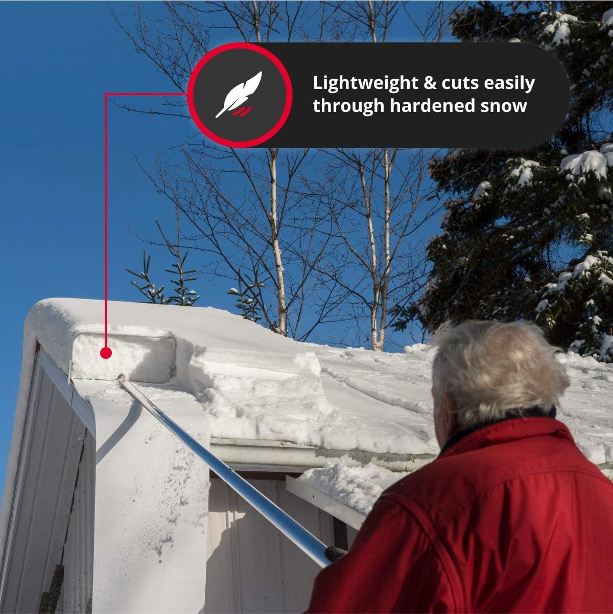 20 ft. Reach Aluminium Roof Snow Removal Tool H70082