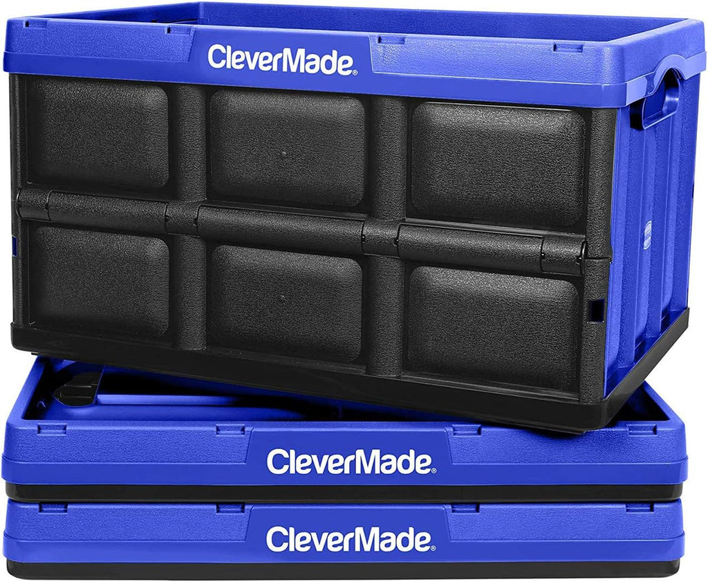 62L Collapsible Storage Bins (3 Pack) with Lids M8403