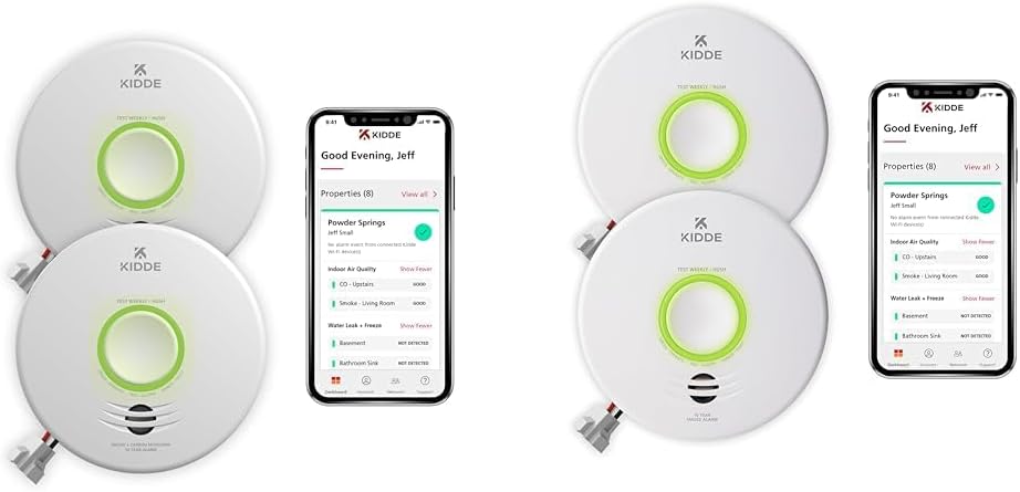 Smart Smoke & CO Detector Hardwired 2 Pack C74599