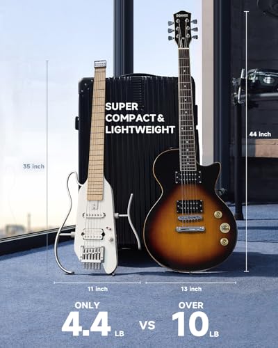 Metallic White Electric Guitar Kit D213