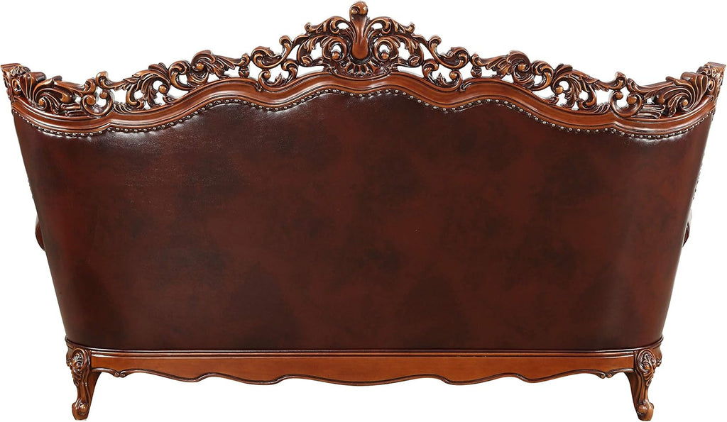 Cherry Top Grain Leather Match Sofa H312383