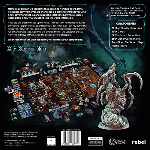 Cooperative Sci-Fi Horror Strategy Board Game W13205
