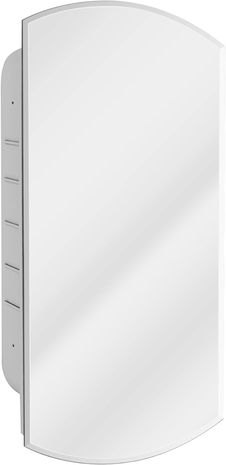 Recessed Medicine Cabinet Mirror with Beveled Edge F34124