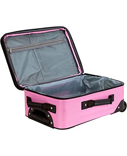Pink Expandable 2-Piece Softside Upright Luggage Set E63528