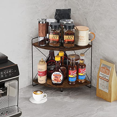 2 Tier Corner Shelf, 9.8x9.8x13.1in O996