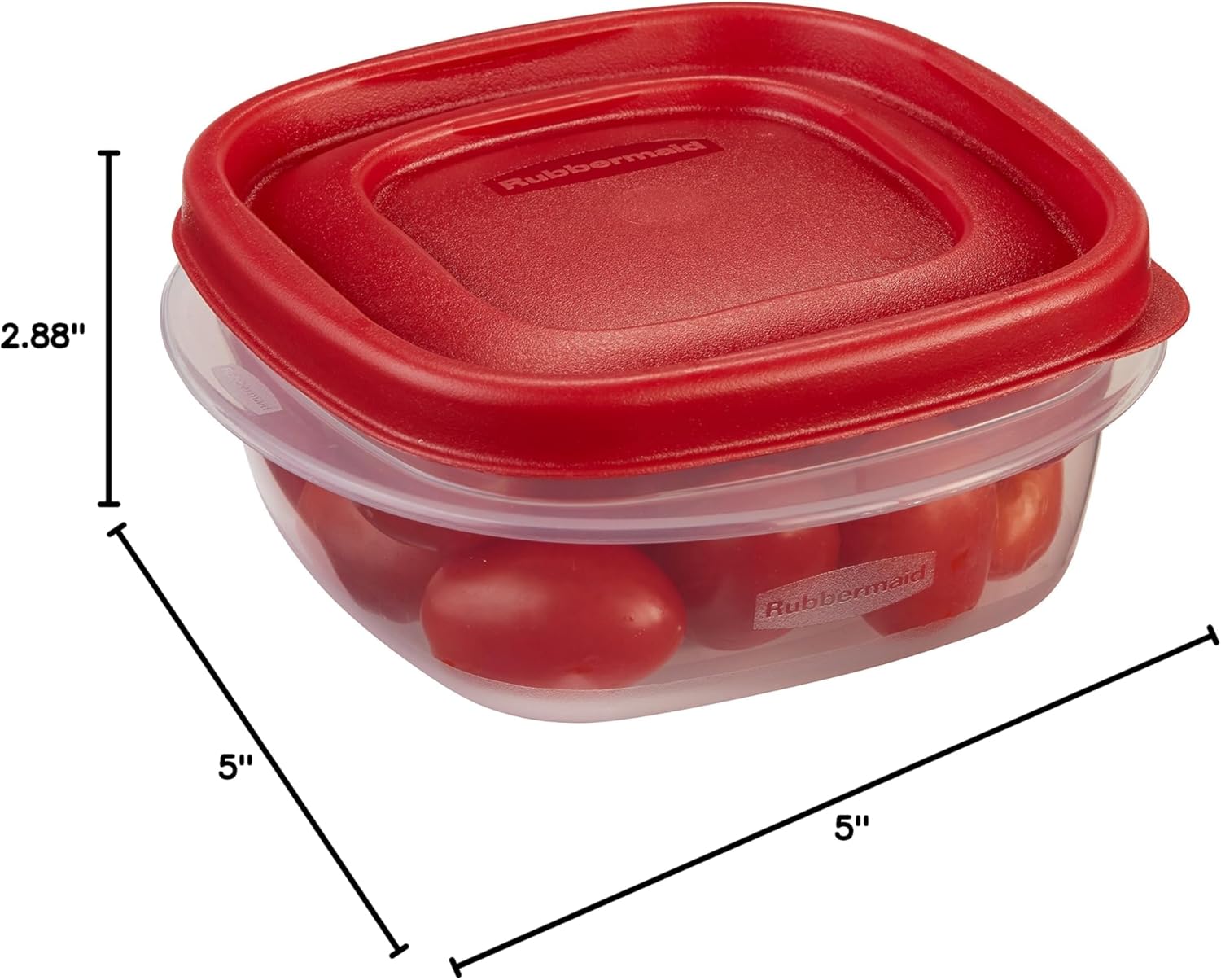 1.25 Cup Racer Red 4-Piece Food Storage Containers J631586