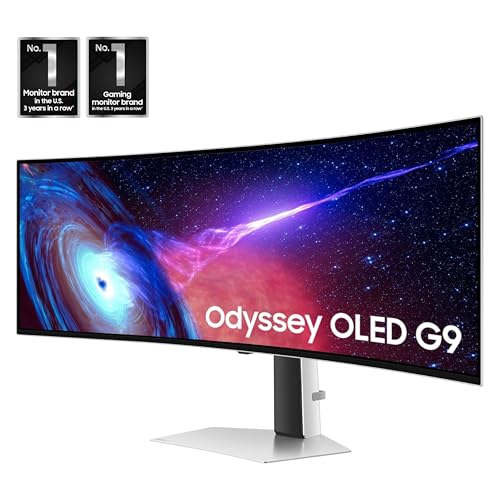 49" Curved OLED Gaming Monitor, 240Hz, 0.03ms, Height Adjustable Stand D623310