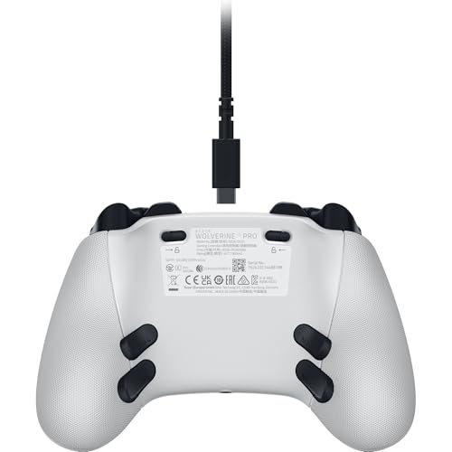 White Wireless Gaming Controller with 6 Remappable Buttons I32140