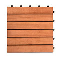 8-Slat Acacia Hardwood Interlocking Deck Tile R5873