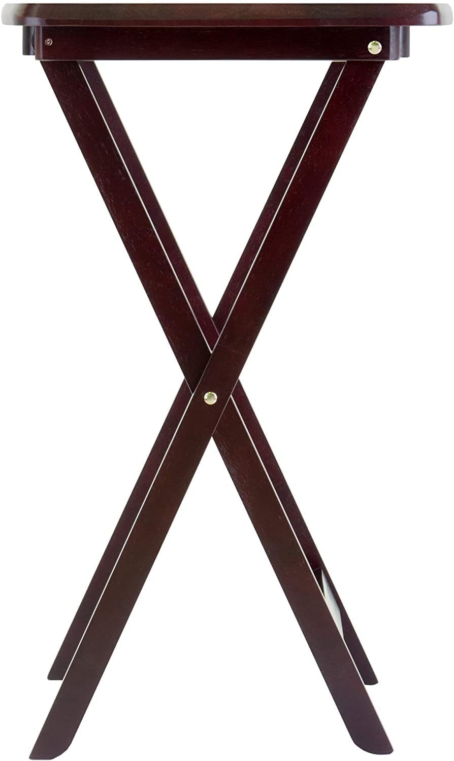 Espresso Folding Wooden Tray Table B73973