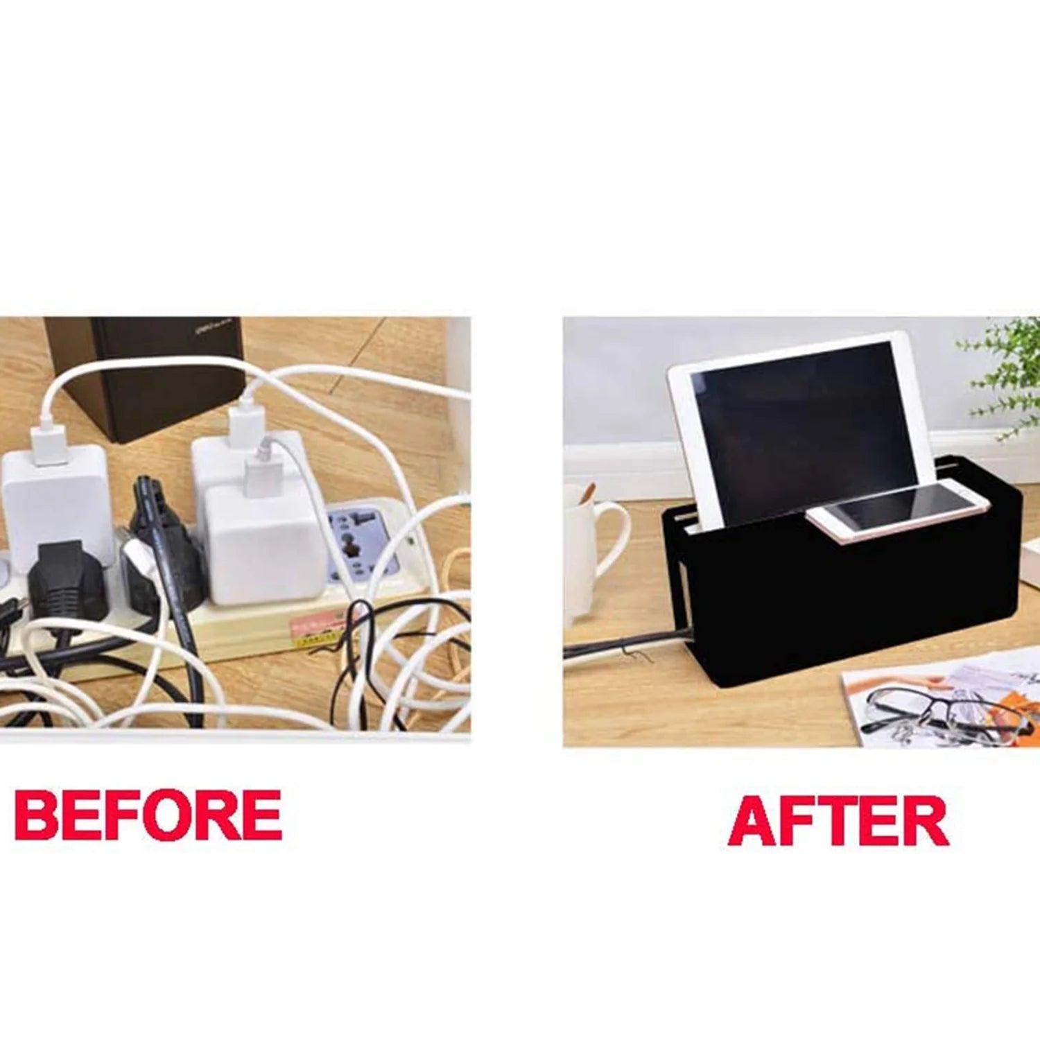 Black Cable Management Box D65428