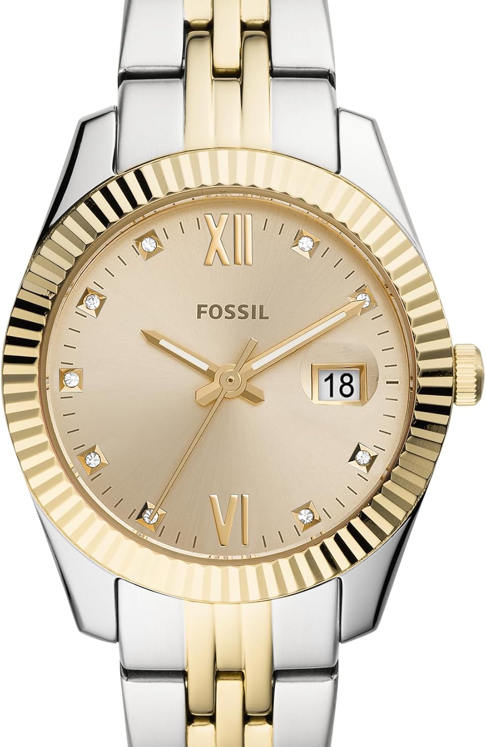 Gold Silver Stainless Steel Quartz Watch T573