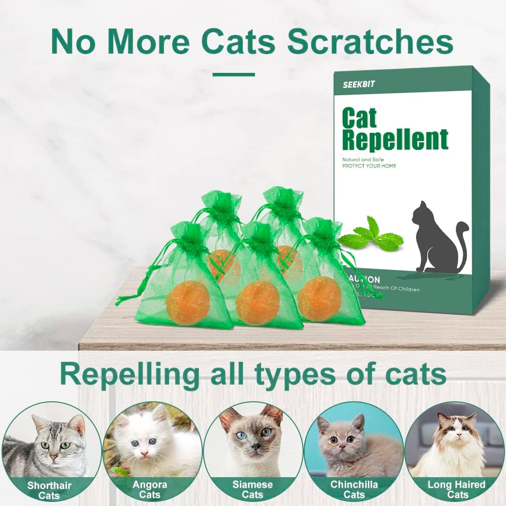 10 Pack Natural Peppermint Oil Cat Deterrent U6715