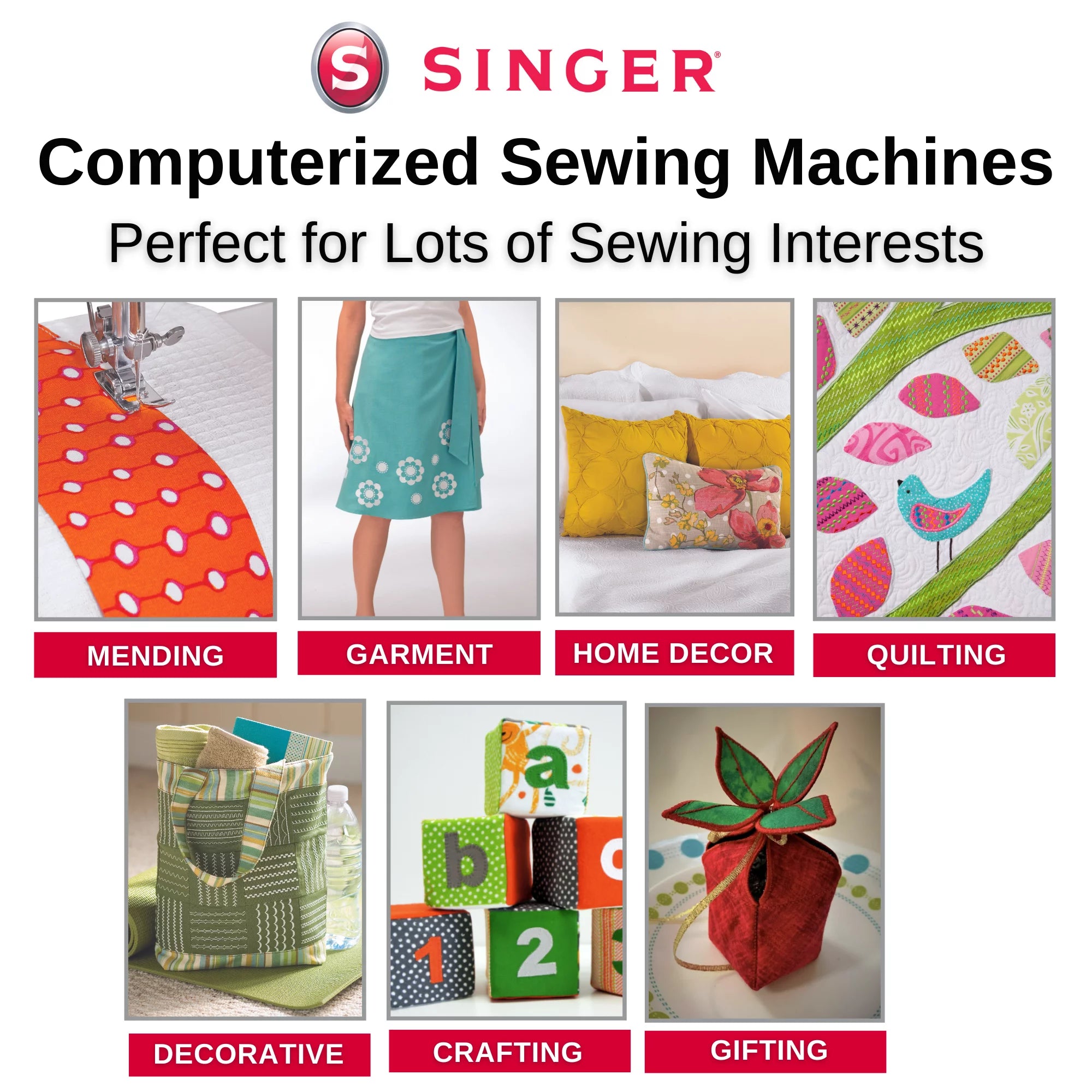 Computerized Sewing Machine with 154 Stitch Applications N581