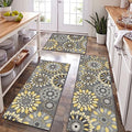 Farmhouse Kitchen Rugs Sets of 3, Non Slip Washable Kitchen Mat O2976
