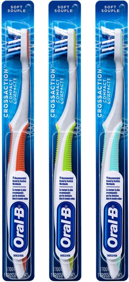 Compact Toothbrush, 23 Soft - Pack of 3 D4882