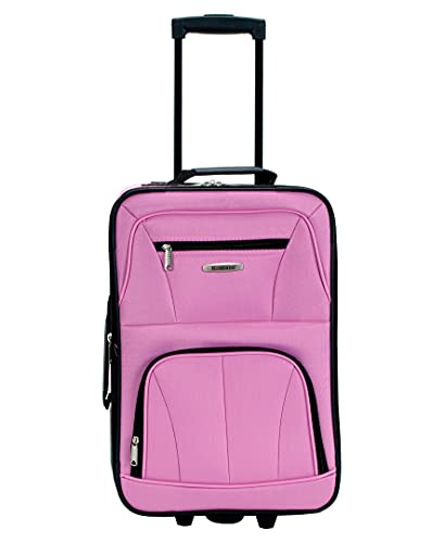 Pink Expandable 2-Piece Softside Upright Luggage Set E63528