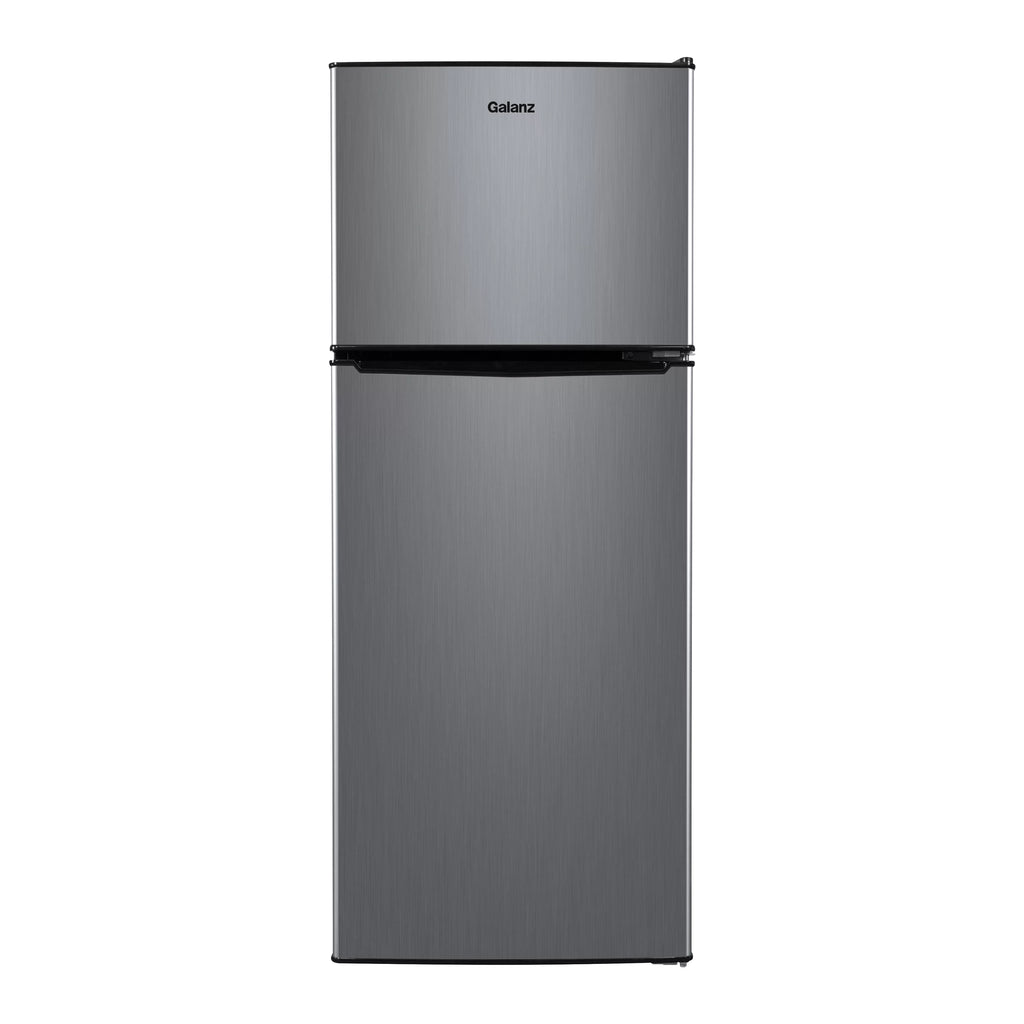 Stainless Steel Two Door Mini Refrigerator with Freezer H94686