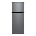 Stainless Steel Two Door Mini Refrigerator with Freezer H94686