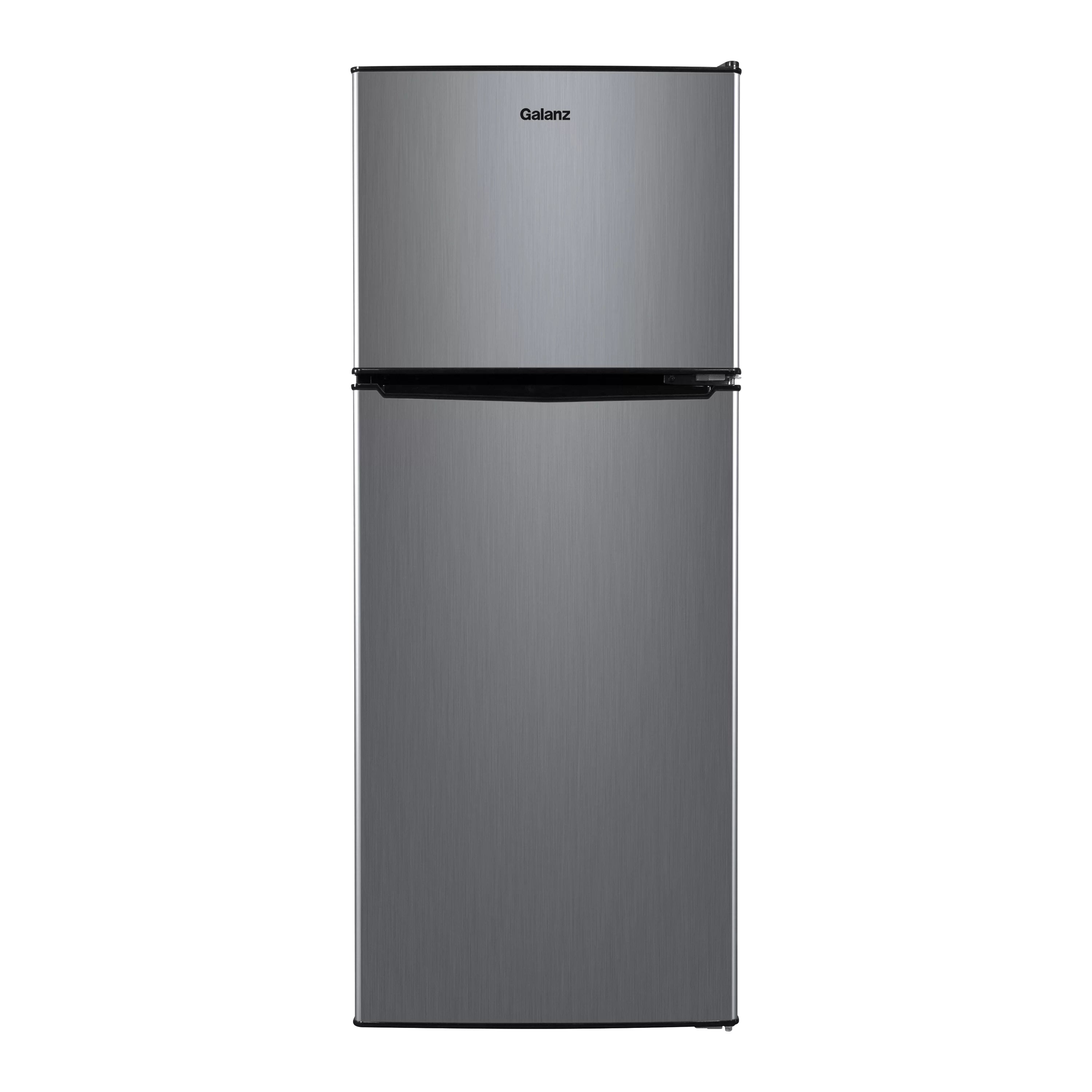 Stainless Steel Two Door Mini Refrigerator with Freezer H94686