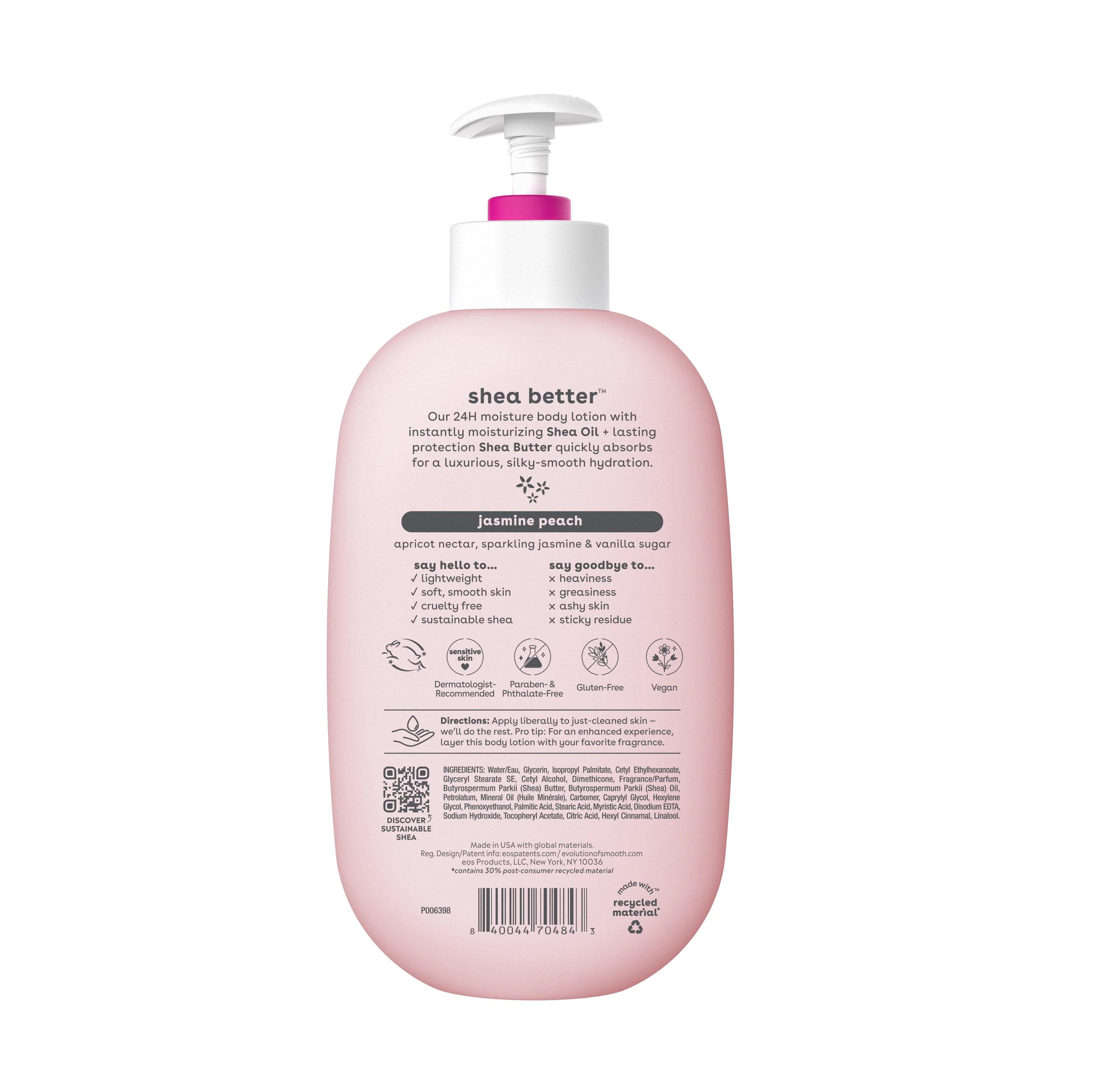 Shea Body Lotion Jasmine Peach, 16 fl oz Y82777