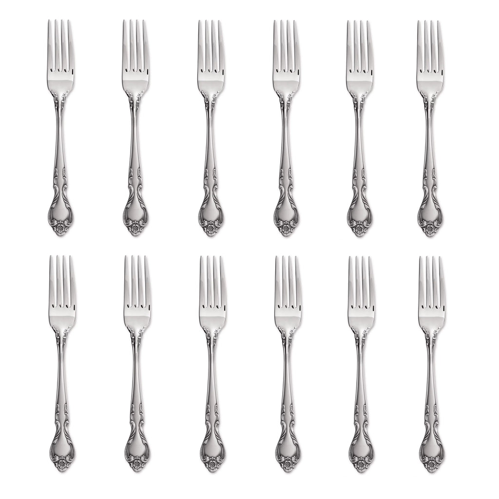 18/8 Stainless Steel Dinner Fork Set of Twelve L28402
