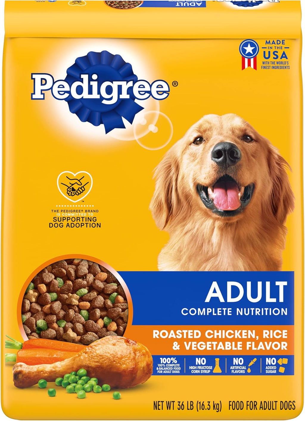 36 lb. Dry Dog Food Roasted Chicken Rice & Vegetable Flavor E853