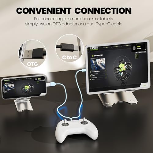 8 Channel FPV Drone Remote Controller (White) B383
