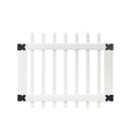 White Vinyl Picket Fence Gate O7937