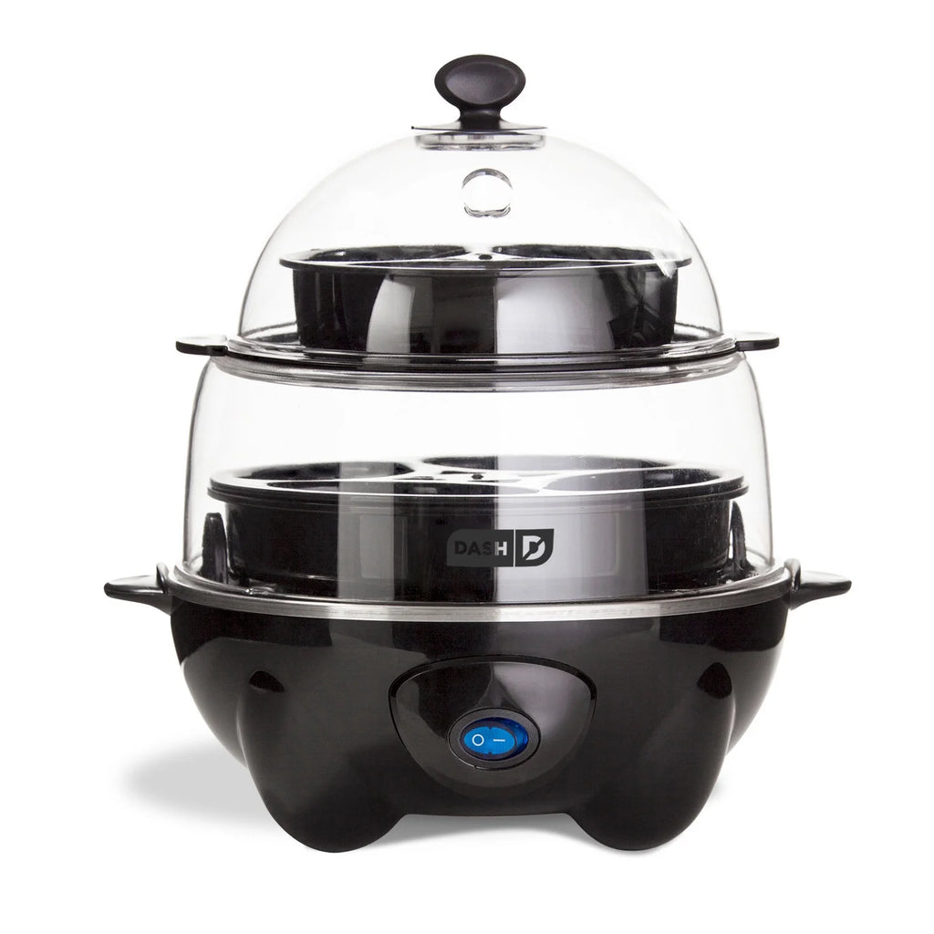 12 Capacity Black Egg Cooker E386