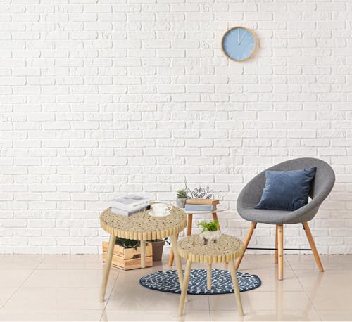 Black Small Round Rattan Side Table O463