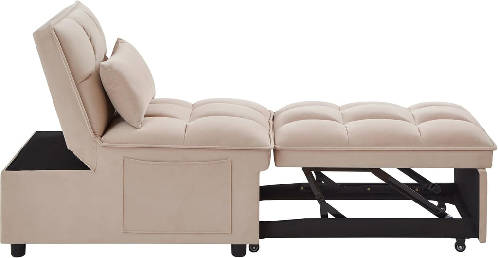 Gray Folding Single Sofa Bed F7728