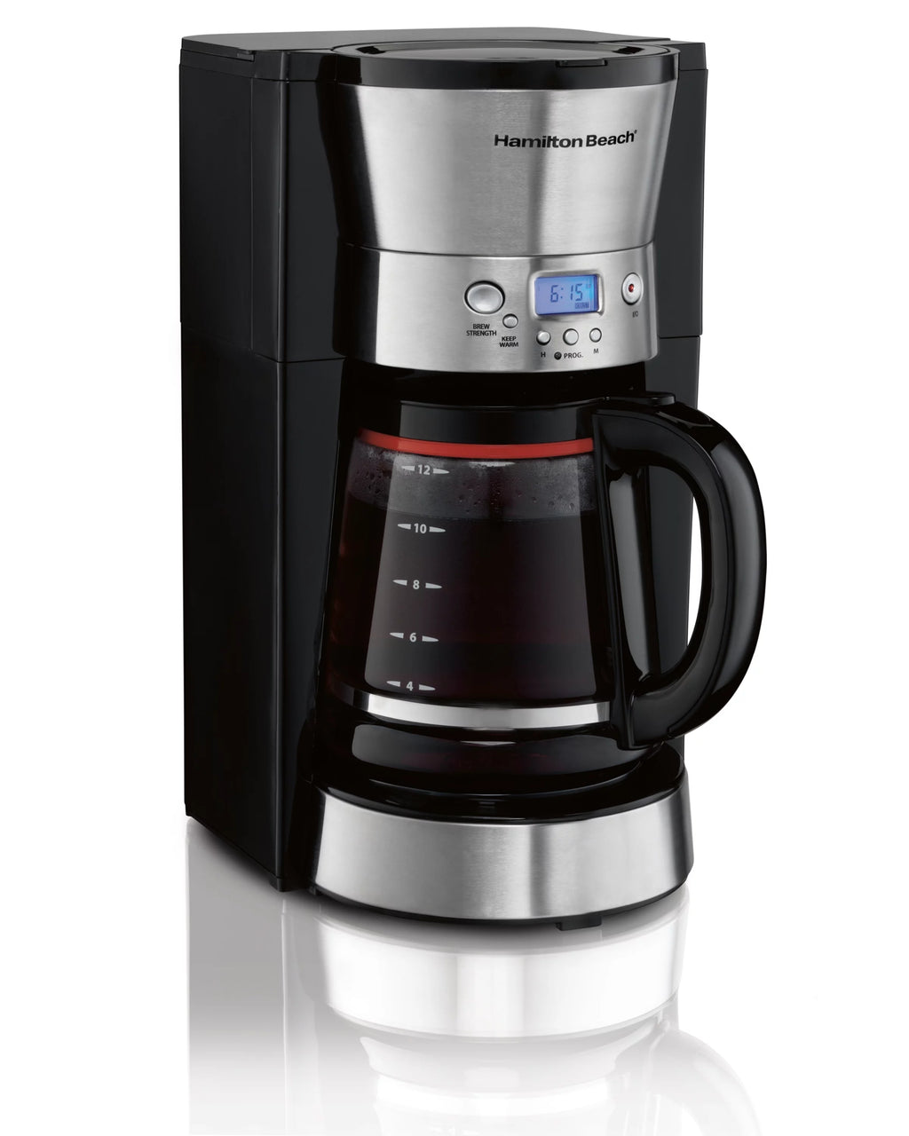 12 Cups Black Programmable Coffee Maker Q391