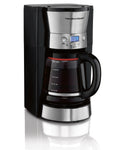 12 Cups Black Programmable Coffee Maker Q391