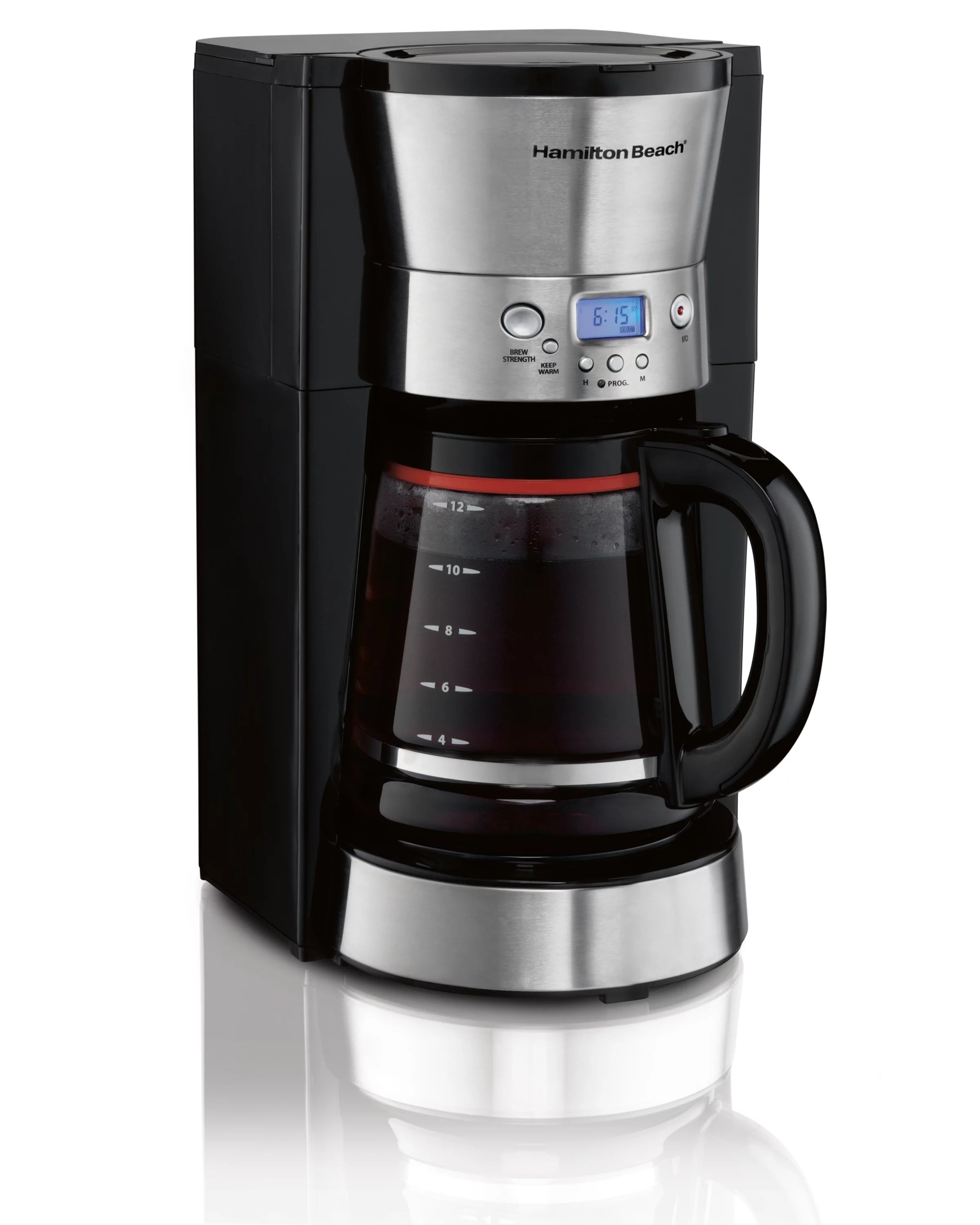 12 Cups Black Programmable Coffee Maker Q391